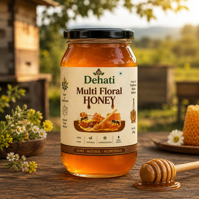 Dehati Multi Floral Honey, 100% pure & natural