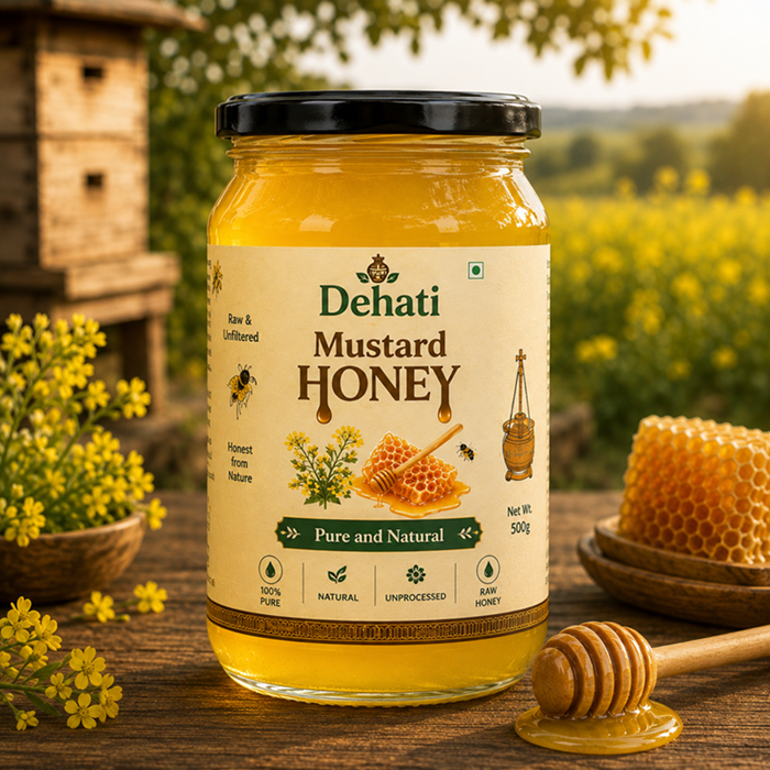 Dehati Mustard Honey, 100% pure & natural