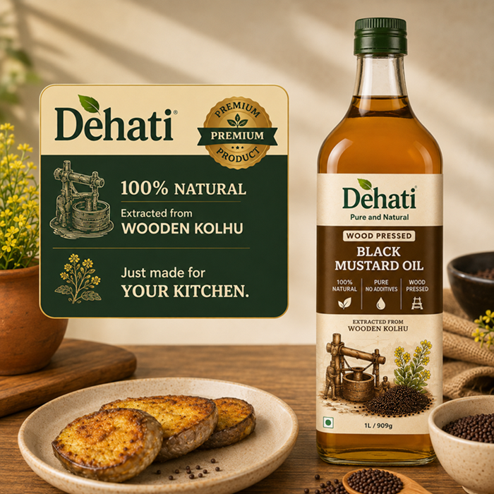 Dehati Black Mustard Oil | Wood Pressed | 100% Pure & Natural