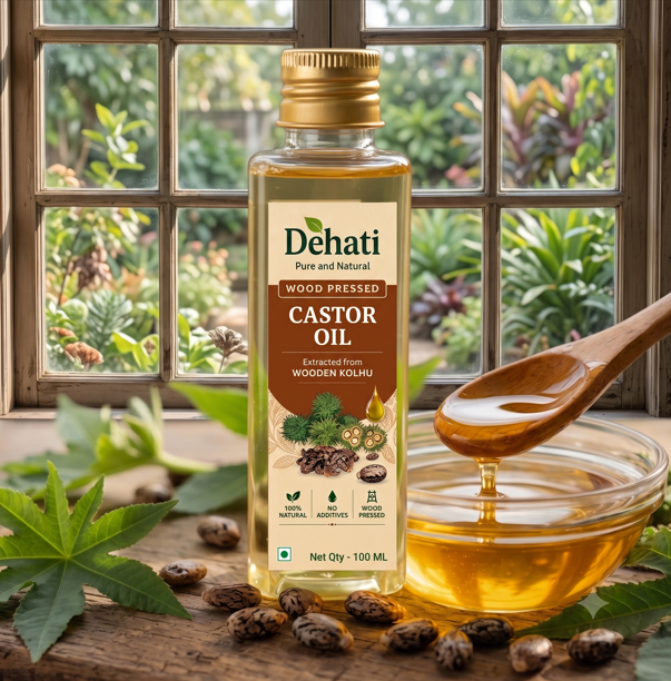 Dehati Wood Pressed Castor Oil | 100% Pure & Natural
