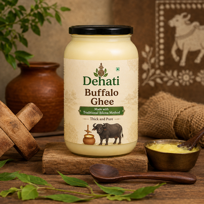 Dehati Desi Buffalo Ghee | Made by Traditional Bilona Method | 100% Pure