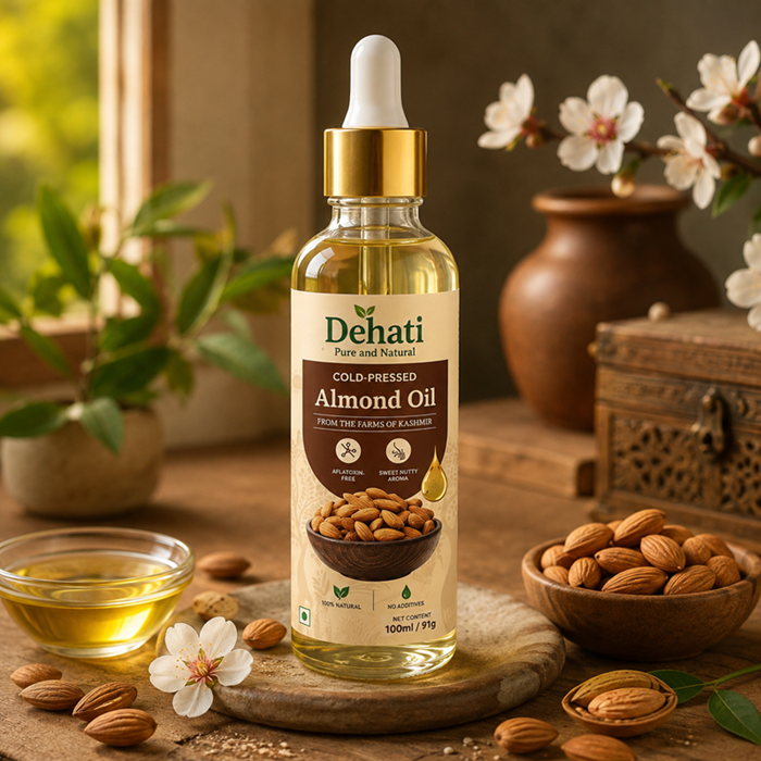 Dehati Wood Pressed Almond Oil | 100% Pure & Natural